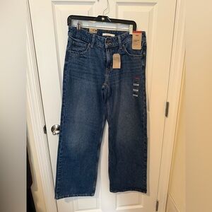 Levi's Super Low Dark Blue Baggy Jeans